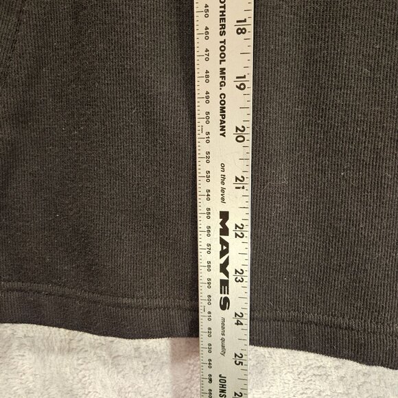 Croft & Barrow Sweater Womens XL Black tight knit Pull over 1/4 Silver snaps - Picture 4 of 12